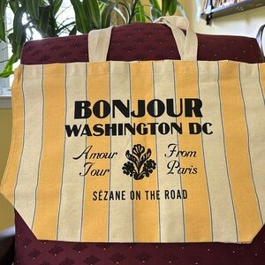 Sezane tote and square scarf